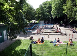 Der Wasserspielplatz in Ratingen-West. Foto: Stadt Ratingen